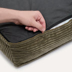 Corduroy comfortmatras Groen