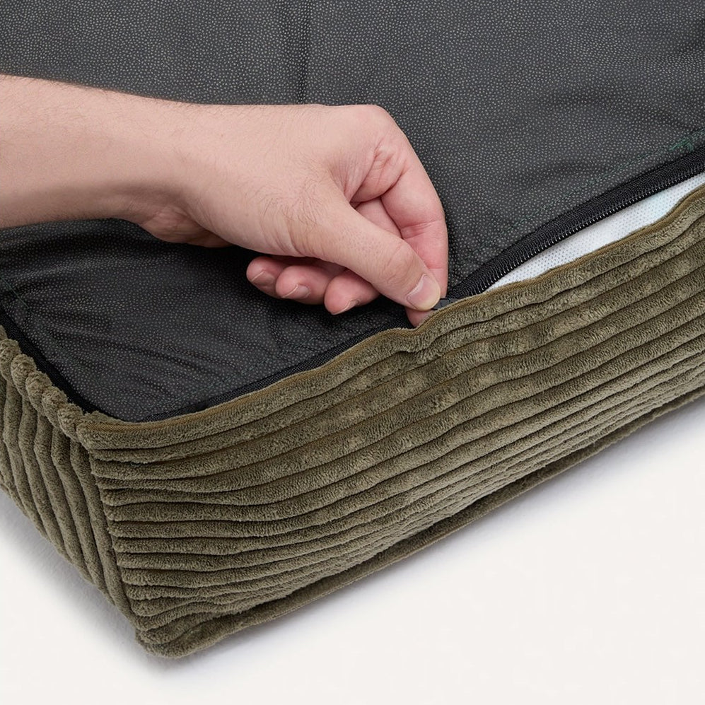 Corduroy comfortmatras Groen