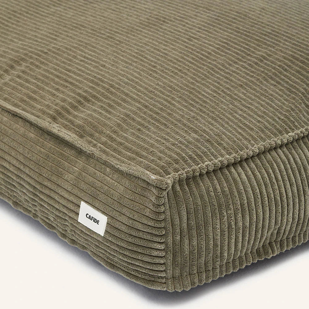 Corduroy comfortmatras Groen