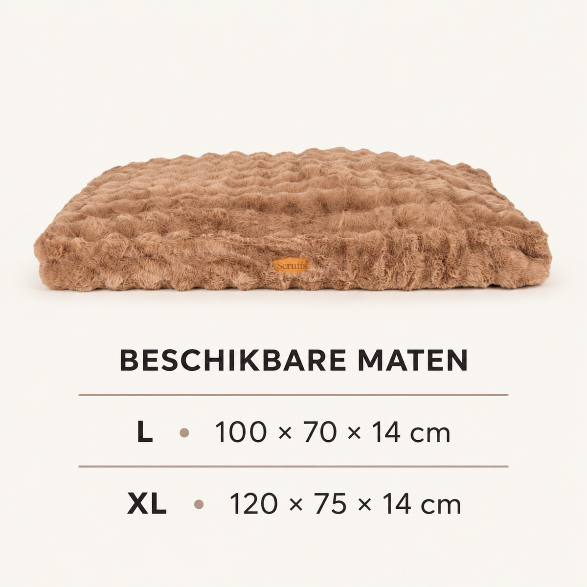 Alpine Luxe Hondenmatras – Ultrazacht & Comfortabel – Taupe