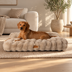 Alpine Luxe Hondenmatras – Ultrazacht & Comfortabel – Champagne
