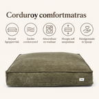 Corduroy comfortmatras Groen