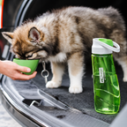 Kurgo H2O drinkfles met drinkbakje – groen