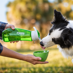Kurgo H2O drinkfles met drinkbakje – groen