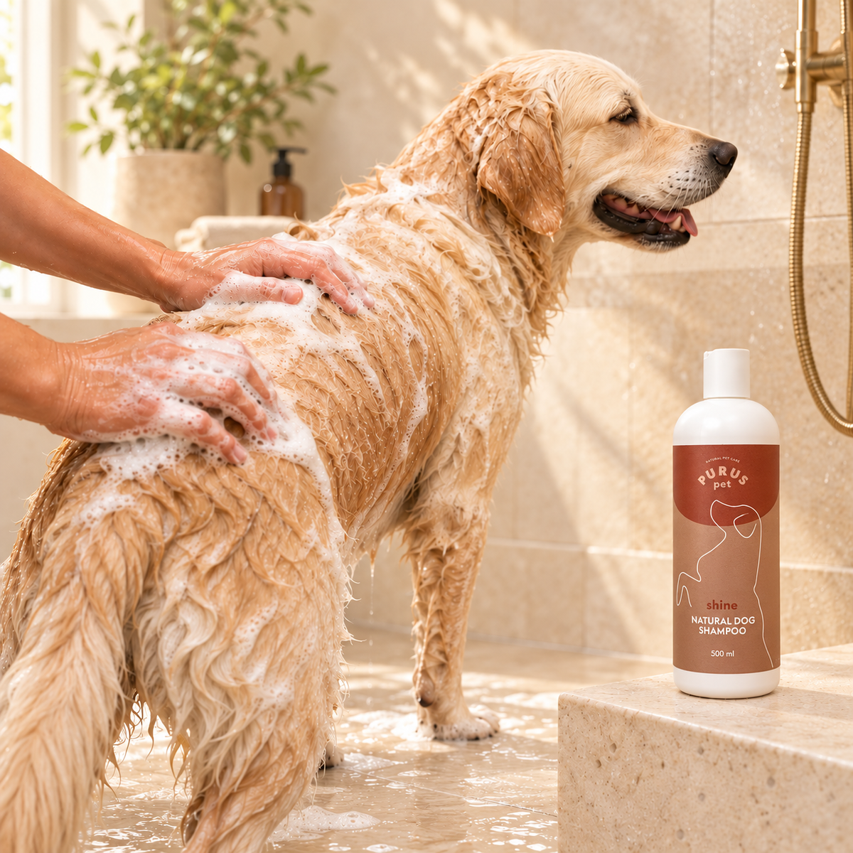Purus Glansshampoo – milde reiniging & een glanzende vacht