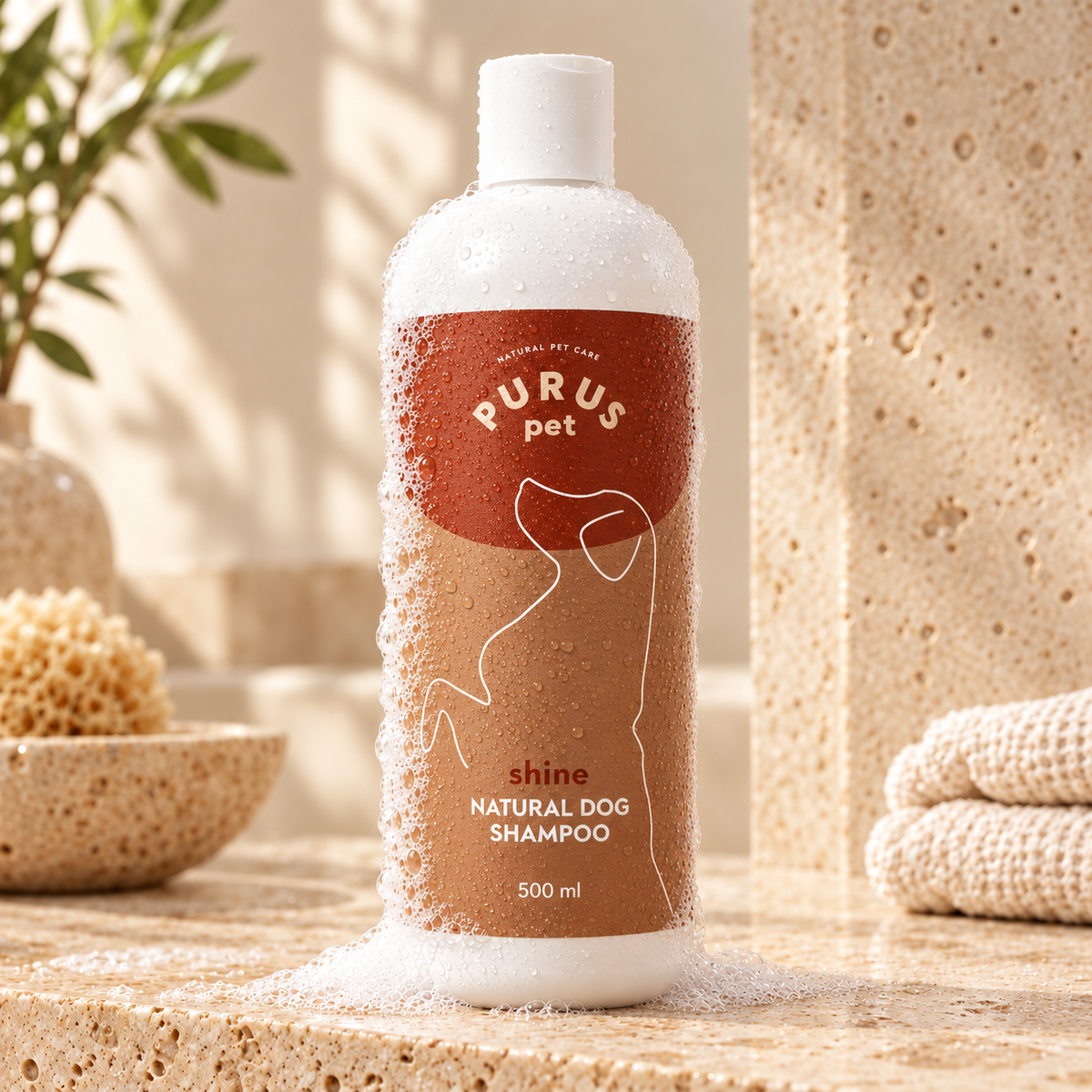 Purus Glansshampoo – milde reiniging & een glanzende vacht
