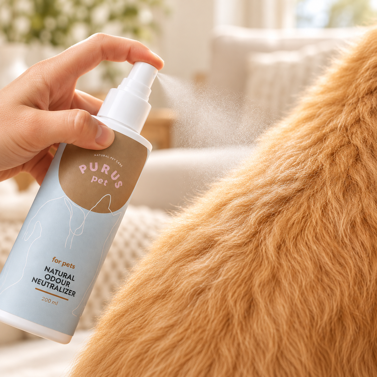 Purus Geurneutraliserende Spray – frisse vacht zonder wassen | 200 ml