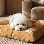 Bela comfortkussen in ribfluweel - caramel