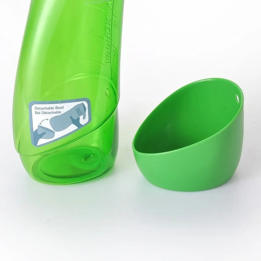 Kurgo H2O drinkfles met drinkbakje – groen